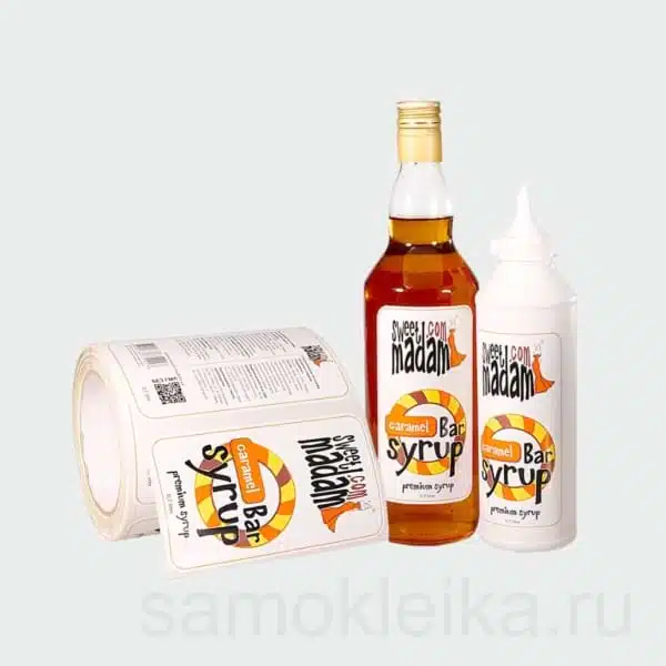 Печать этикеток на бутылки на заказ